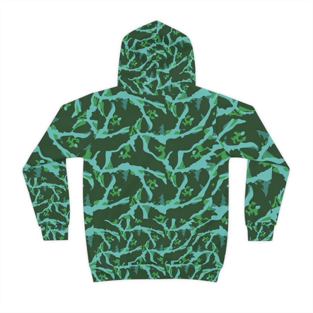 Kids Swamp Aqua Camo Hoodie
