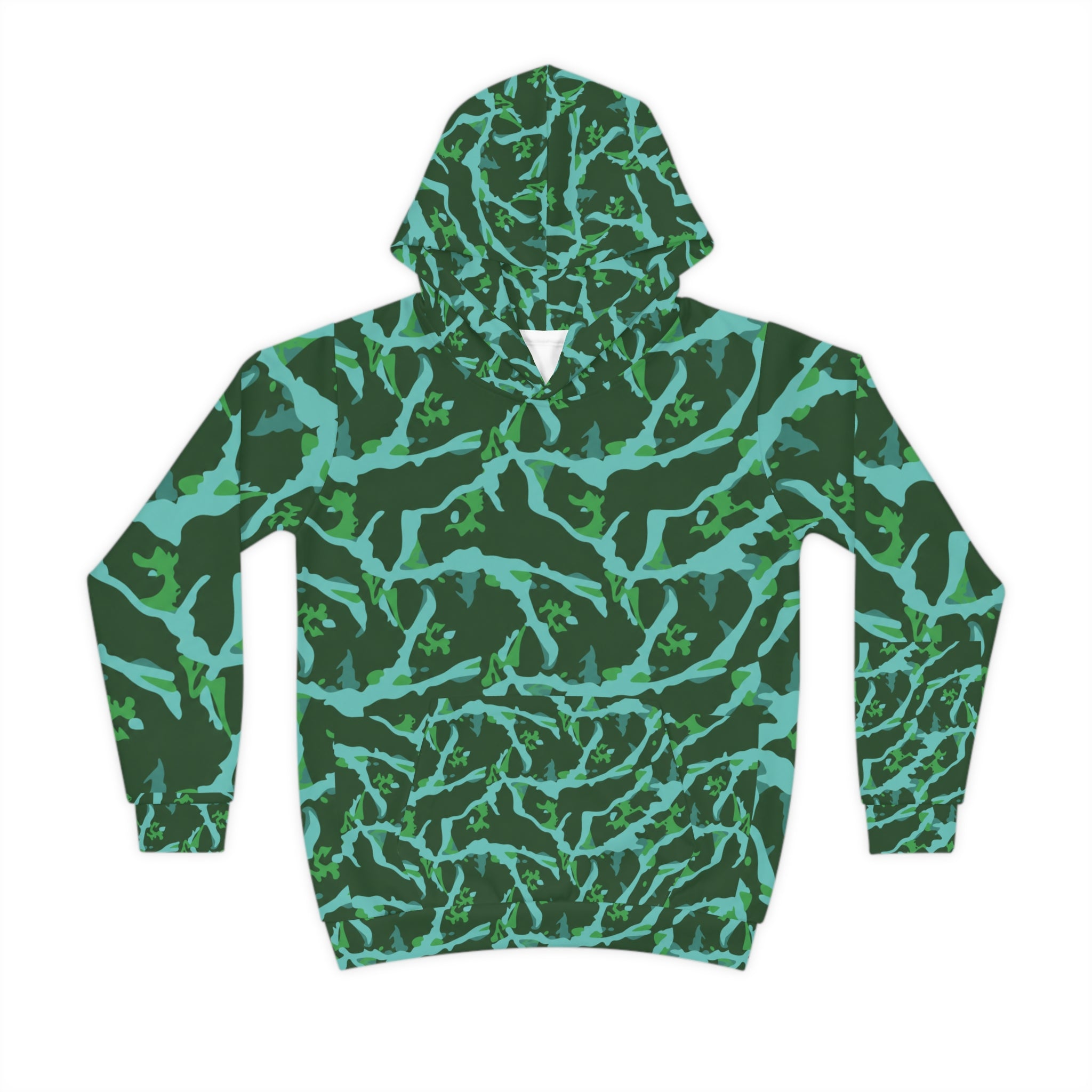 Kids Swamp Aqua Camo Hoodie