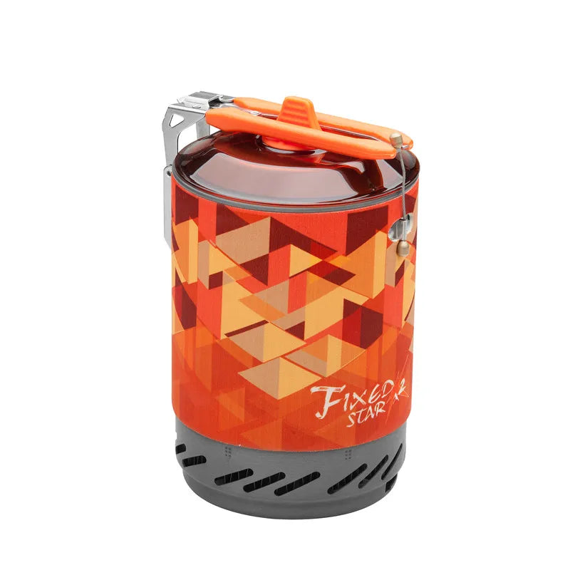 Efficient Outdoor Cooking:  Heat Exchanger Stove