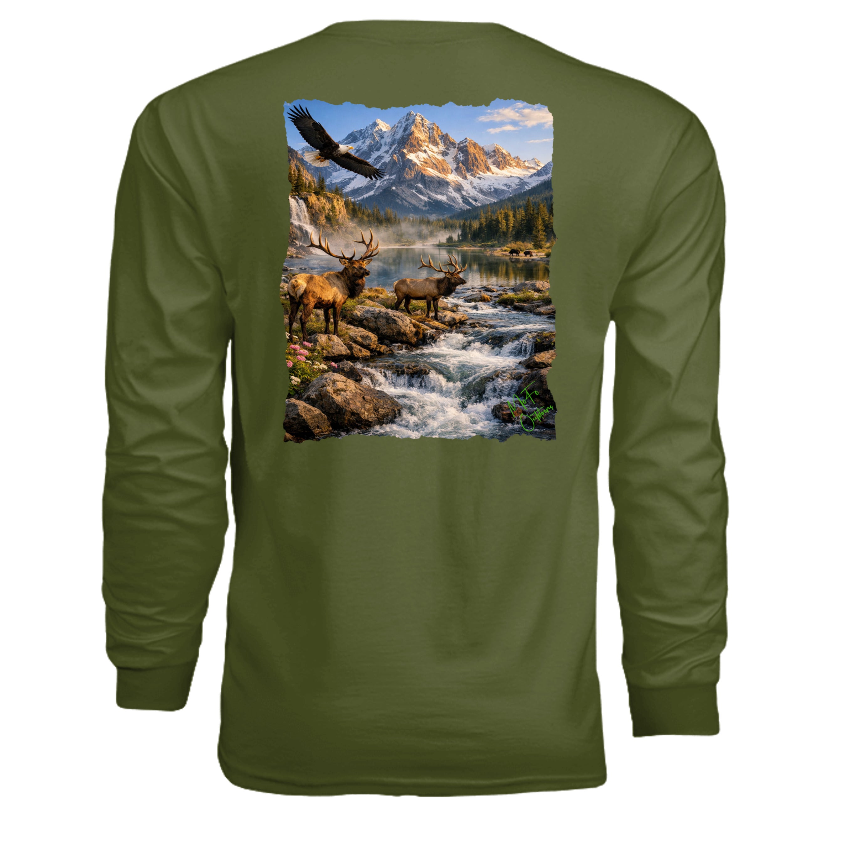 MILITARY GREEN - N3165 - BACK