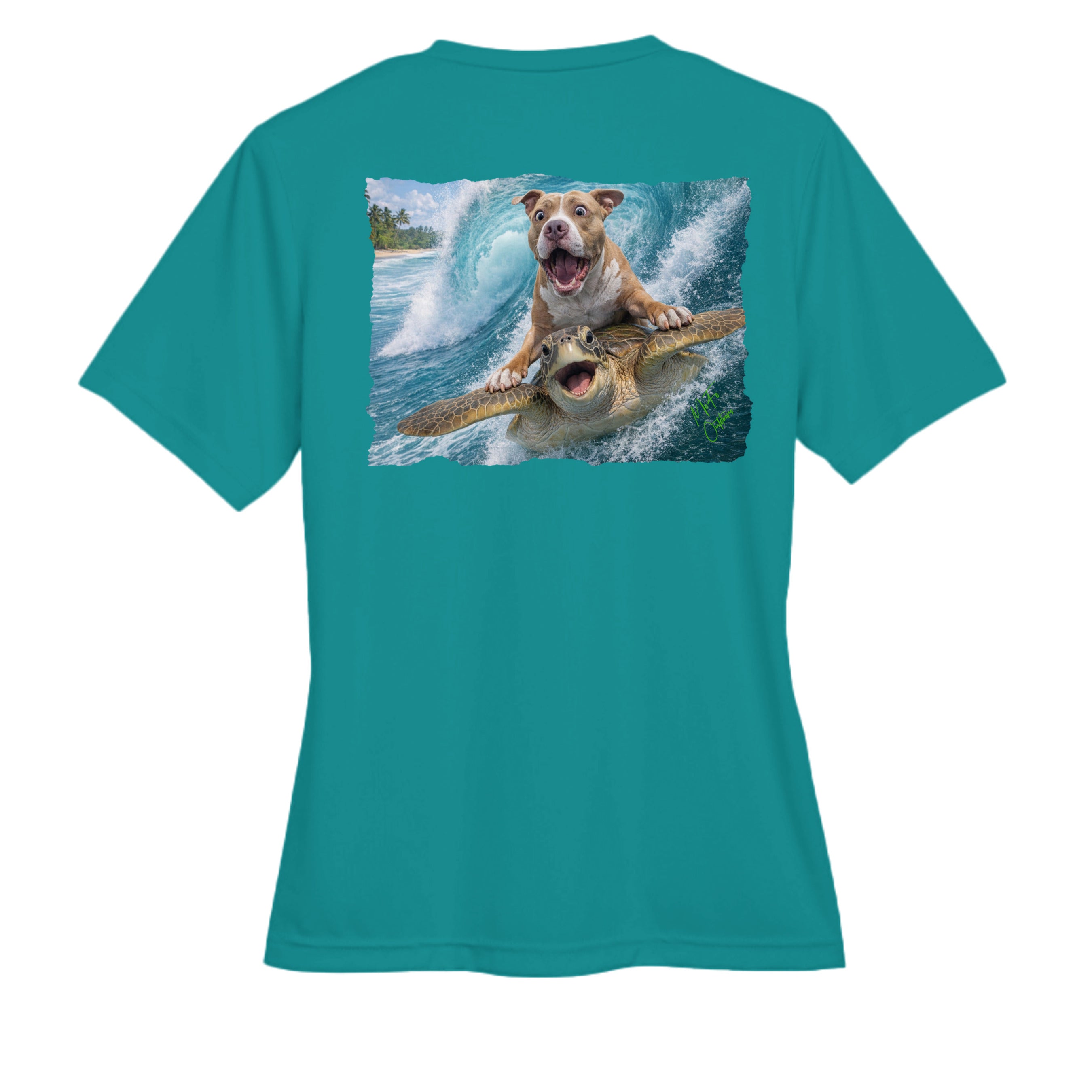 Clear Teal - TT11W - BACK